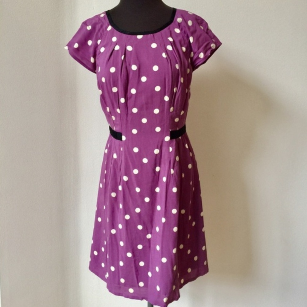 ⚡️Moving Sale⚡️ Boden Polka Dot Lavender Dress